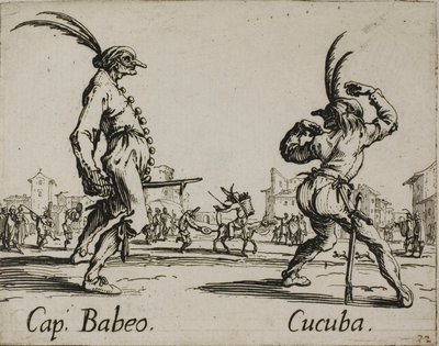 Babeo kapitány - Cucuba, 16-os tányér a Balli di Sfessania-ból alkotó: Jacques Callot