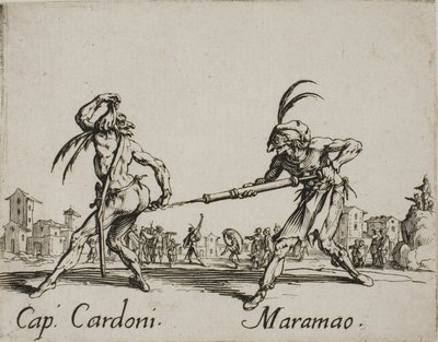 Cardoni kapitány - Maramao, 22. lemez a Balli di Sfessania-ból alkotó: Jacques Callot