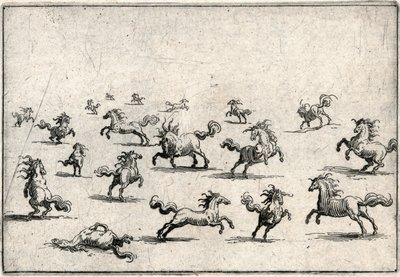 Különböző figurák capricciói alkotó: Jacques Callot