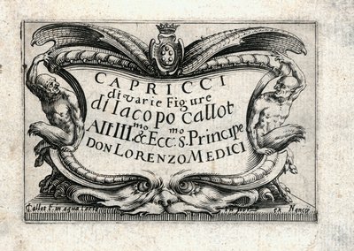 Különböző figurák capricciói alkotó: Jacques Callot