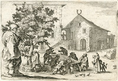 Különböző figurák capricciói alkotó: Jacques Callot