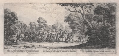 A martalócok elfogása a „The Miseries of War” című filmből alkotó: Jacques Callot