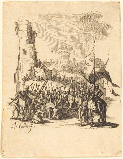 A keresztet hordozó Krisztus alkotó: Jacques Callot