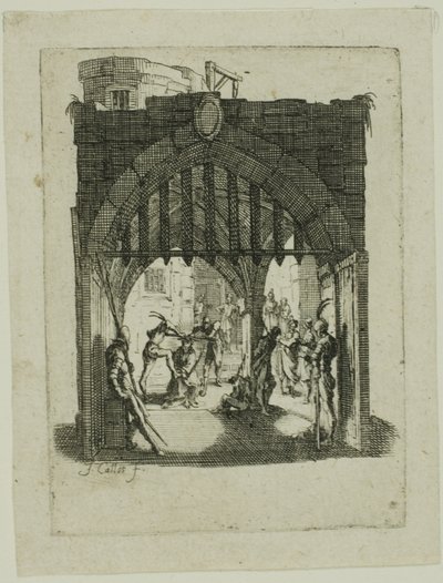 A tövisekkel megkoronázott Krisztus, A kis szenvedélyből alkotó: Jacques Callot