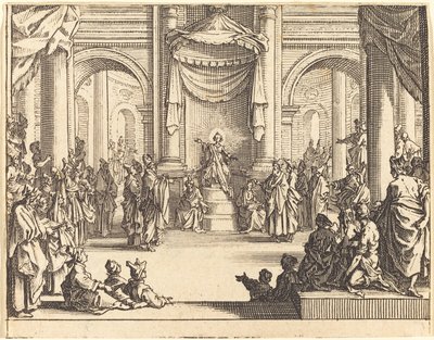 Krisztus vitatkozik az orvosokkal alkotó: Jacques Callot