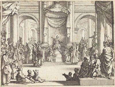 Krisztus vitatkozik az orvosokkal, 1635. alkotó: Jacques Callot