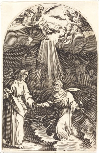 Krisztus a vízen jár [első tányér] alkotó: Jacques Callot