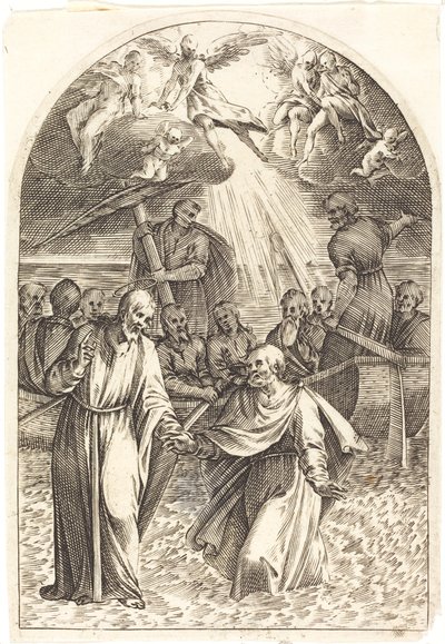 Krisztus a vízen jár [második lemez] alkotó: Jacques Callot