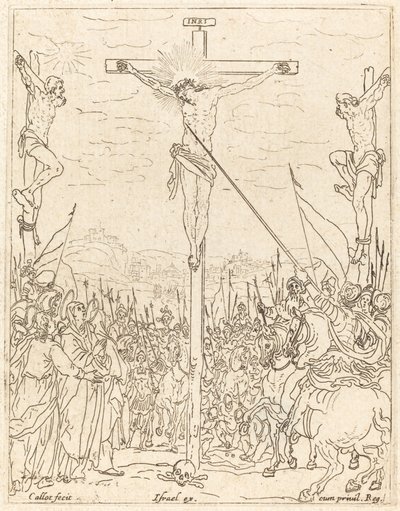 Krisztus a kereszten. alkotó: Jacques Callot