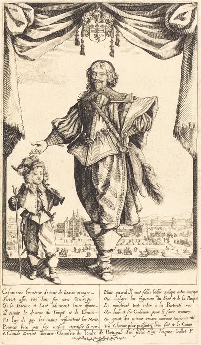 Claude Deruet és fia, Jean, 1632. alkotó: Jacques Callot