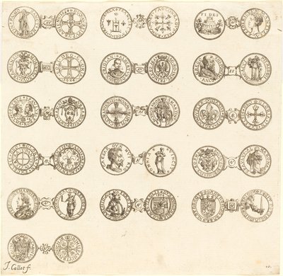 Érmék [10. tábla] alkotó: Jacques Callot