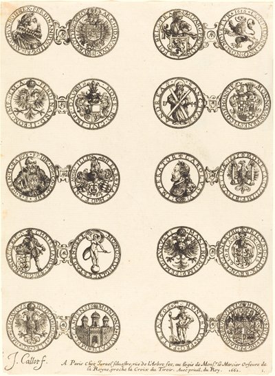 Érmék [1. tábla] alkotó: Jacques Callot