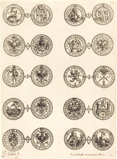 Érmék [2. tábla] alkotó: Jacques Callot