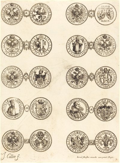 Érmék [3. tábla] alkotó: Jacques Callot