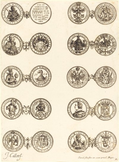 Érmék [4. tábla] alkotó: Jacques Callot