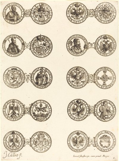 Érmék [6. tábla]. alkotó: Jacques Callot