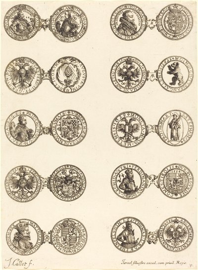 Érmék [9. tábla] alkotó: Jacques Callot