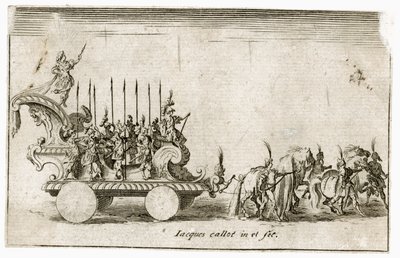 Combat a la barriere: Károly herceg belépése, a napot ábrázolva ... (metszet). alkotó: Jacques Callot