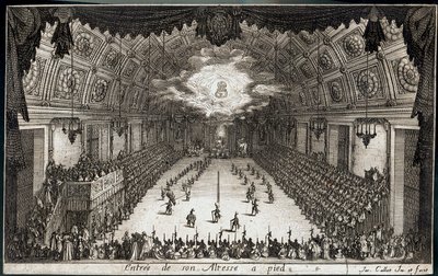 Combat a la barriere: Károly lotharingiai herceg gyalogos bevonulása ... (metszet). alkotó: Jacques Callot