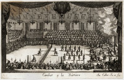 Combat a la barriere: a torna... (metszet) alkotó: Jacques Callot