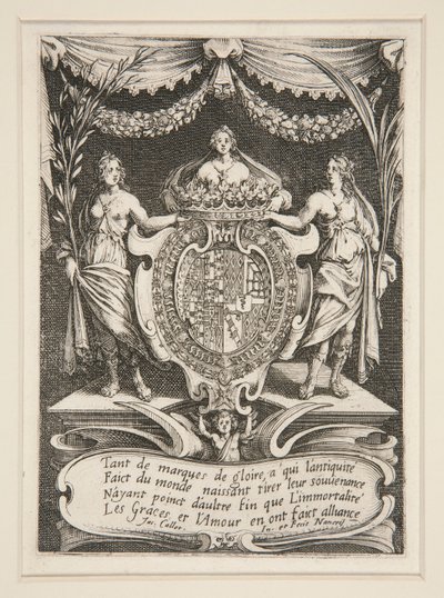 Harc? la Barri?re, Frontispiece, The Arms of Lorraine-Chevreuse alkotó: Jacques Callot