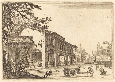 Egy farm udvara alkotó: Jacques Callot