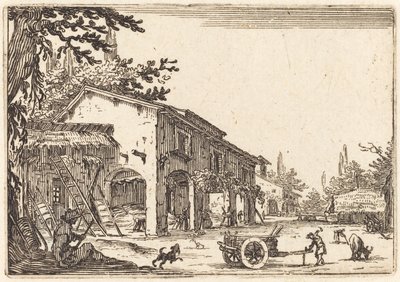 Tanya udvara, c. 1622. alkotó: Jacques Callot