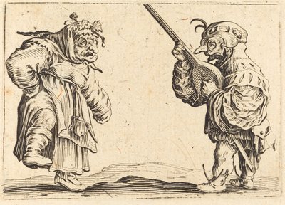 Táncosok lanttal, c. 1622. alkotó: Jacques Callot