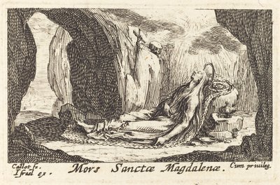A Magdolna halála. alkotó: Jacques Callot