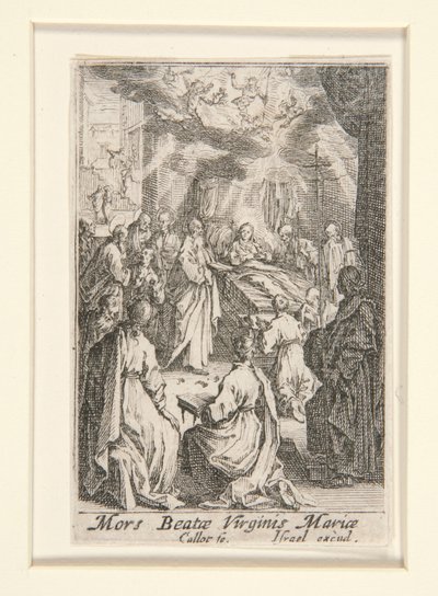 A Szűz halála, sz. 11 A Szűz életéből alkotó: Jacques Callot