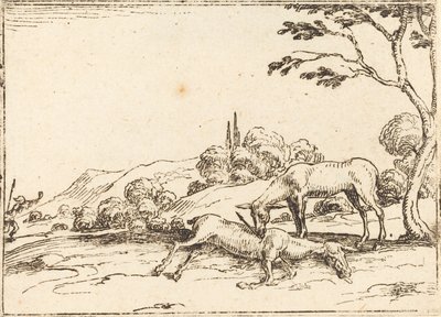 Doe Gyászolja csikóját alkotó: Jacques Callot