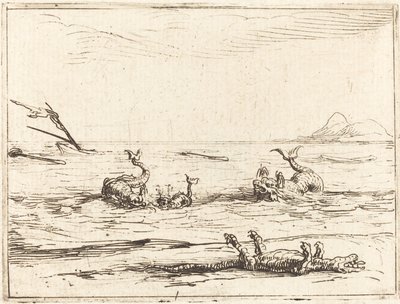 Delfinek és krokodilok alkotó: Jacques Callot