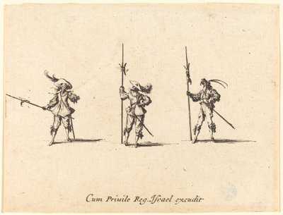 Fúrjon alabárddal alkotó: Jacques Callot