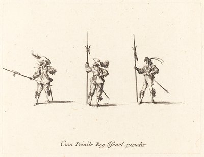 Fúrjon alabárddal alkotó: Jacques Callot