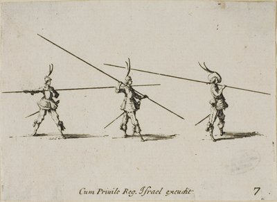 Fúró a Muskétával, hetedik lemez a Katonai gyakorlatokból alkotó: Jacques Callot