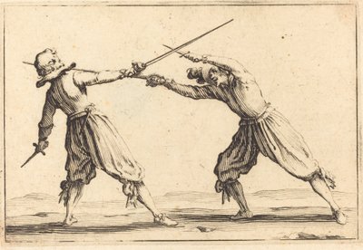 Párbaj kardokkal és tőrökkel alkotó: Jacques Callot