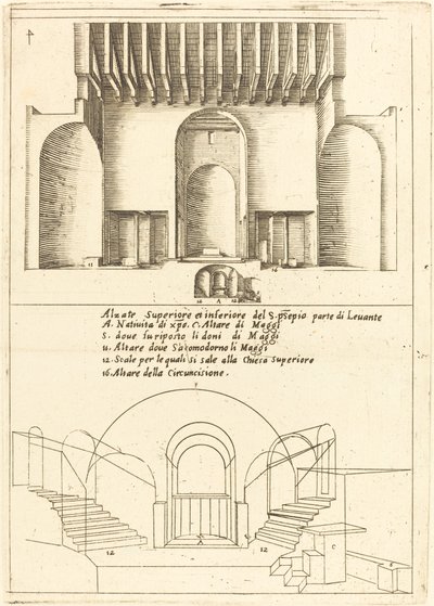 A Szent Jászló templom felemelése, 1619. alkotó: Jacques Callot