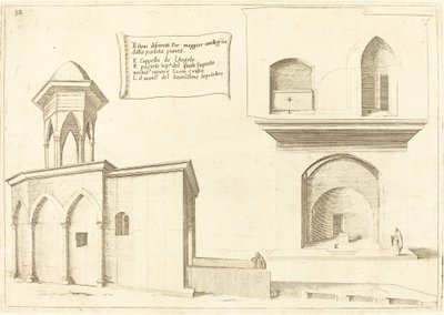 A Szent Sír templom felemelése alkotó: Jacques Callot
