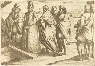 Beszállás Genovában alkotó: Jacques Callot