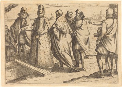 Beszállás Genovában alkotó: Jacques Callot