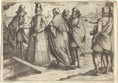 Beszállás Genovában [recto] alkotó: Jacques Callot