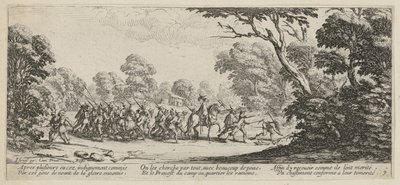 A bűnözők leleplezése, a „A háború borzalmai” című sorozat 9. része alkotó: Jacques Callot