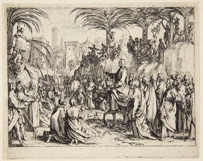 Bevonulás Jeruzsálembe alkotó: Jacques Callot
