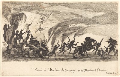 M. de Couvonge és M. de Chalabre bejegyzése alkotó: Jacques Callot