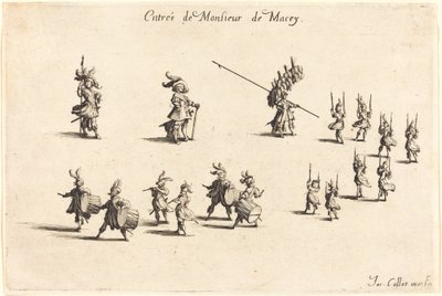 M. de Macey bejegyzése, 1627. alkotó: Jacques Callot
