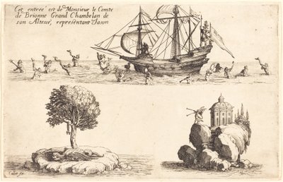 M. le Comte de Brionne, Őfelsége nagykamarás bejegyzése, Jason képviselője, 1627. alkotó: Jacques Callot