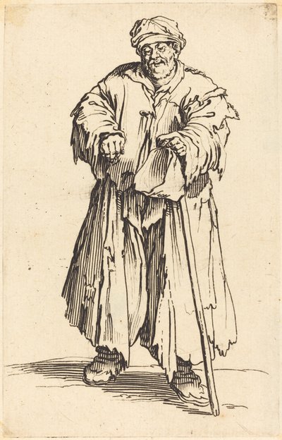 Kövér koldus lesütött szemmel alkotó: Jacques Callot