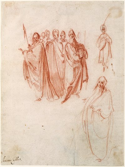 Alakvázlatok [recto]; Alakvázlatok [verso] alkotó: Jacques Callot