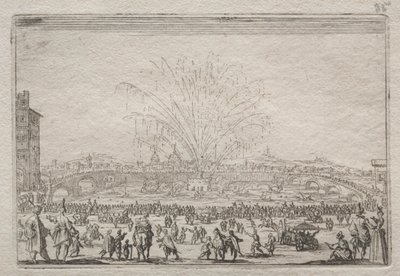 Tűzijáték az Arnón alkotó: Jacques Callot