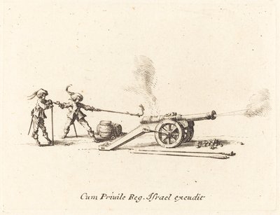 Az ágyú elsütése alkotó: Jacques Callot
